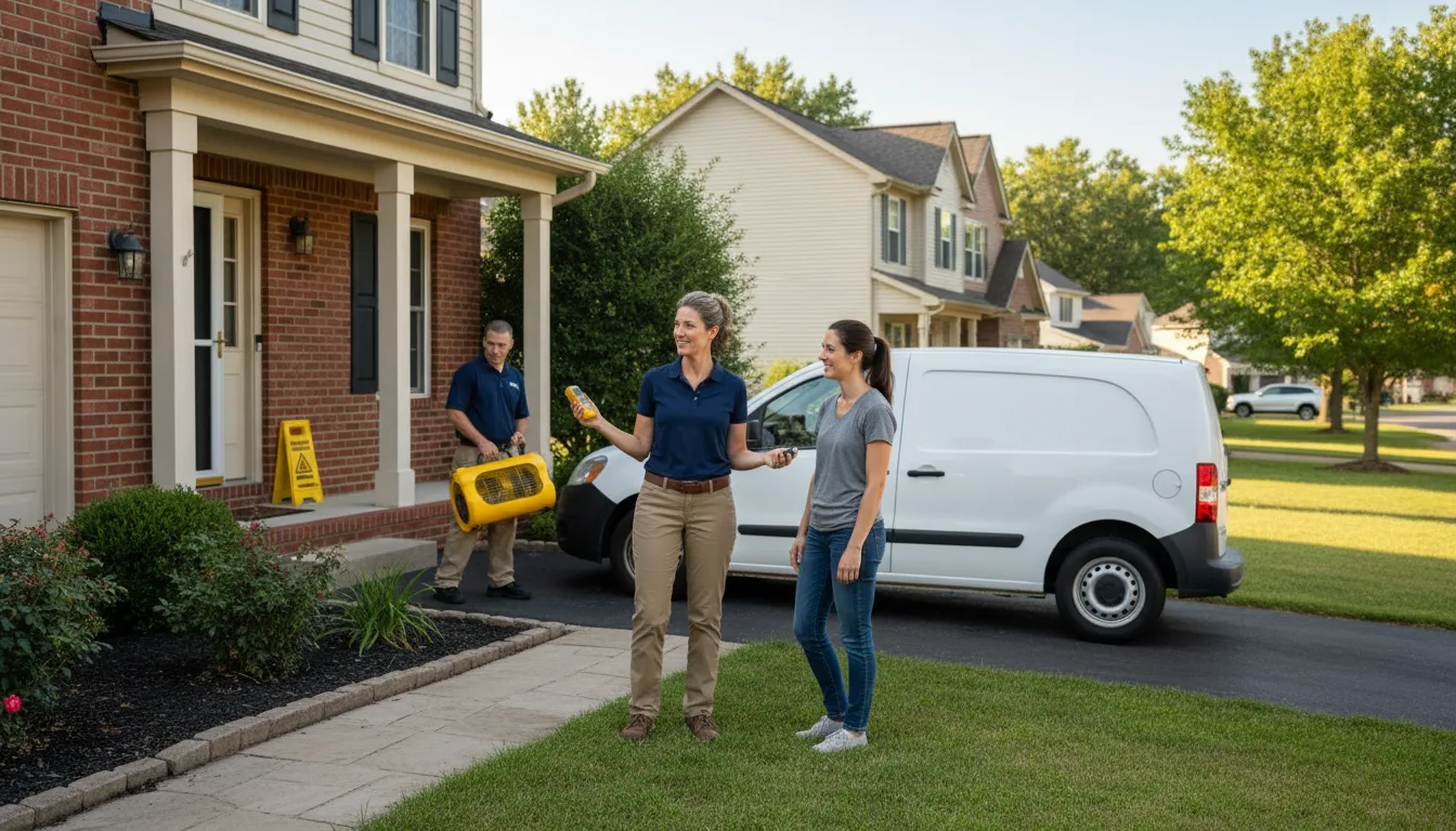 Residential water damage restoration in Land O Lakes, WI